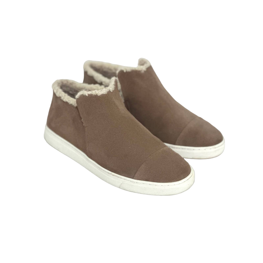 Lucky Brand LP-Lyndyna Women’s Fur Lined Slip On Shoes Bootie Size 10